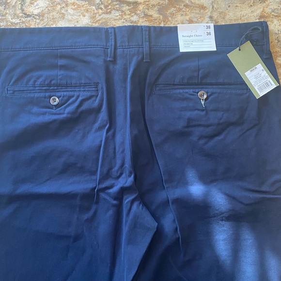 Men’s Goodfellow Navy Strait Leg Pants. 38 x 36 - Picture 3 of 7